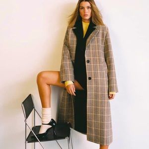 MNG by Mango Houndstooth wool-blend coat